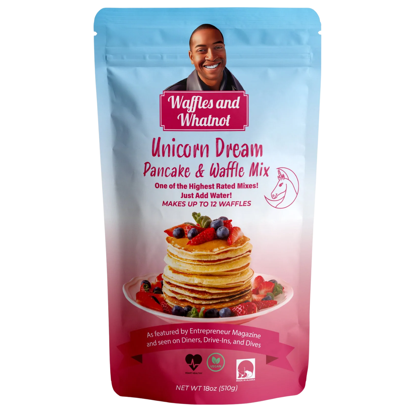 Unicorn Dream Waffle and Pancake Mix (Pack of 2) Waffles and Whatnot