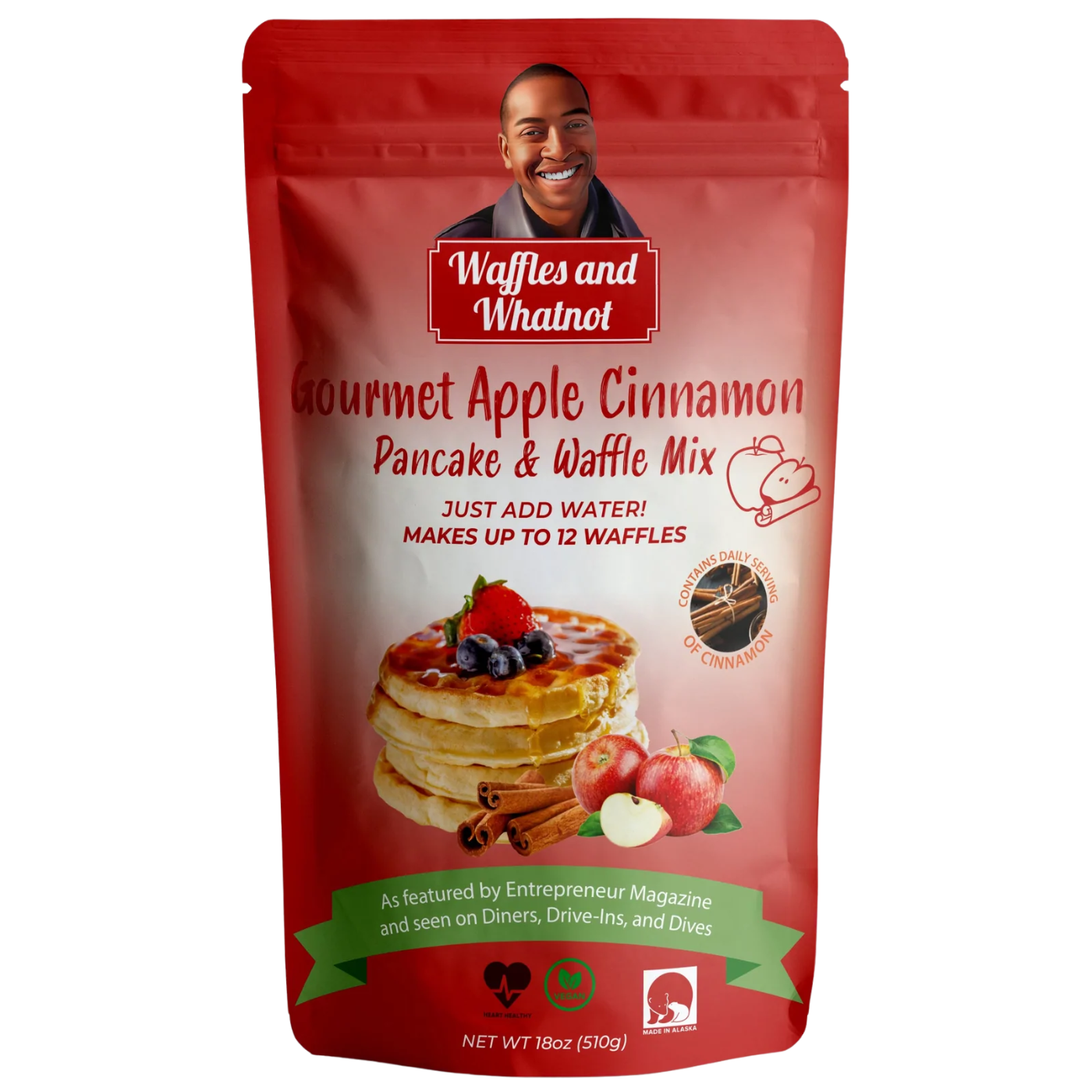 Apple Cinnamon: Best Waffle You've Ever Eaten (Pack of 2)